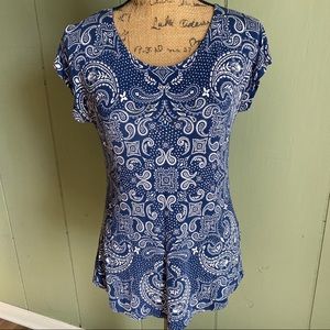 Westport 1962 Women’s Navy Blue Paisley Shirt